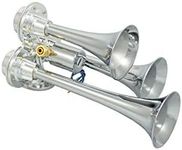 Caboose Chrome 12/24 Volt Air Horn Only - 3 Trumpets