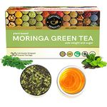 TEACURRY Moringa Green Tea - 30 Tea Bags | Helps With Cholesterol, Blood Pressure | Moringa Green Tea For Weight Loss Management | 100% Natural, 100 Gm