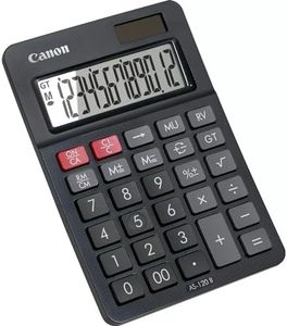 Canon Calculatrice de Bureau 12 Chiffres AS-120 II