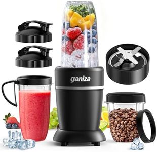 Ganiza Smoothie Blender Max 1300W, Personal Kitchen Blender & Grinder Combo