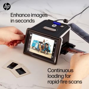 HP FilmScan Touch Screen Photo Scanner – High-Resolution Film Digitizer