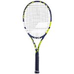 Babolat - Boost Aero Tennis Racket for Adults - Lightweight Racket for Men or Women - Strung and Graphite Frame for Lightness and Power when Playing - Size 2 - Colour: Grey/Yellow