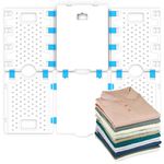 BoxLegend V4 Shirt Folding Board t Shirts Clothes Folder Durable Plastic Laundry folders Folding Boards for Adults and children, White