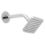 Hindware 100Mm ABS Easy Clean Rain Shower With 225Mm Arm - Square With Chrome Finish