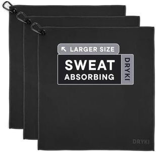 DRYKI Sweat Absorbing Handkerchiefs - The Original Quick-Dry Microfiber Sweat Rags & Towels for Face, Hands, & Body - Perfect for Gym, Sports, and Work