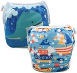 ALVABABY Swim Nappies Diapers Boys Reuseable Adjustable One Size 2pcs Baby Gifts SWD36-41-AU