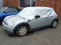 Half Size Car Cover fits BMW Mini One, Cooper, Cooper S (Gen 1 & 2) Convertible R52, R57 2005-2016