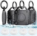 New AirTag Keychain Holder case[4 Pack] 丨IPX8 Waterproof丨Ultra-Durable Shockproof丨 Air tag Tracker Key Ring for Kids Luggage Tag Hidden Protective to Track Pets Keys