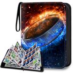 HESPLUS 900 Pockets Hockey Card Binder, Hockey Trading Cards Display Case with Card Sleeves Card Holder Protectors Set for Sports Cards, Baseball Football Basketball Cards, Game Cards Collector Album