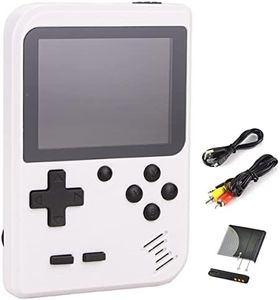 Mini Handheld Game Console for Kids with 400 Classic Retro Games, 1020mAh Rechargeable Battery, 2.8 Inch Screen, Birthday Game Toy for Boy Girl (White)