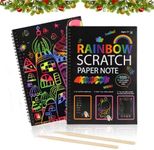 2 Pack Scratch Off Notebooks for Ki