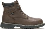 WOLVERINE mens Floorhand 6 Inch Waterproof Soft Toe-m Work Boot, Dark Brown, 9.5 US