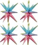 Star Balloons 4pcs, Colorful Starbu