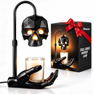 Giowcot Gothic Skull Candle Warmer Lamp with Timer & Dimmer for Home Decor