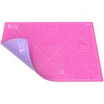 ANSIO Craft Cutting Mat Self Healing A1 Double Sided 5 Layers - Quilting, Sewing, Scrapbooking, Fabric & Papercraft - Imperial/Metric 34 inch x 22.5 inch / 89cm x 59cm - Super Pink/Lavender Purple