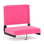 Flash Furniture XU-STA-PK-GG: Grandstand Comfort-500 Lb. Rated Stadium Chair W/Handle & Ultra-Padded Seat, Pink, 1 Pack