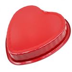 Kundalini Valentine’s Day Cake Pan Heart Shaped Cake Pan,10-Inch Red