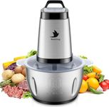 Nestling 600W Electric Meat Grinder, 4 Sharp Blades, 2L Stainless Steel Bowl, Electric Vegetable Chopper, Food Processors