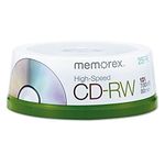 Memorex 80 Minute CD-RW 4x-12x High Speed 25 Pack Spindle