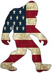 Rogue River Tactical USA Flag Bigfoot Sasquatch Sticker Bumper Car Decal Gift Patriotic American United States