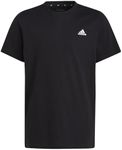 adidas Sportswear Essentials Small Logo Cotton Kids T-Shirt, Black/White, 11-12 Years