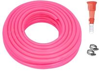 Essoti Flexible Long Garden Water Pipe/PVC Pipe/Garden Outdoors Pipes with Hose Connector…Pink 15 Meter