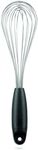 Dreamfarm Flisk | 3 in 1 Stainless Steel Whisk with Ergonomic Handle | Balloon Whisk, Sauce Whisk and Flat Whisk Combined Into One | Space Saving Whisk for Baking, Cooking, and Deglazing | Black