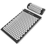 ProSource Acupressure Mat and Pillow Set for Back/Neck Pain Relief and Muscle Relaxation