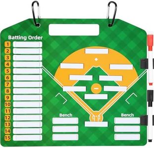 Magnetic Baseball Lineup Board, Double-Sided Baseball Lineup Cards for Dugout Baseball Accessories 30 Sheets Lineup Cards Baseball Clipboard for Coaches Baseball Coaching Accessories