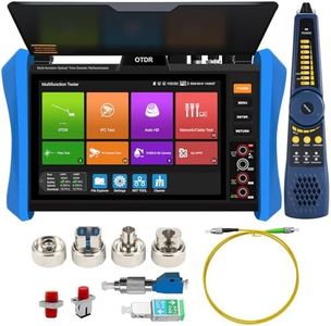 OTDR Fiber Test, WANLUTECH OTDR CCTV Tester 1310/1550nm OPM LS VFL OLT Event Map SDI AHD CVI TVI CVBS 8K IP Camera Tester SFP Digital Multimeter Cable Tracer RJ45 Cable TDR Test Network Tools HDMI VGA