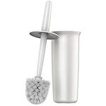 MR.SIGA Toilet Bowl Brush and Holder for Bathroom, White, 1 Pack