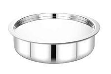 Maxima Triply Stainless Steel Extra Deep Shallow Tope 26cm,3.4Ltr - Durable Cookware for Everyday Kitchen Use, Easy to Clean, Versatile Pot with Lid | Quality Materials for Consistent Cooking Results