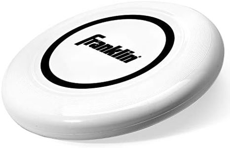 Franklin Sports Flying Disc - Sport Disc for Beach, Backyard, Lawn, Park, Camping and More - 140 Gram Disc - Perfect for Dogs - Great for All Ages, White