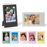 WOGOZAN Mini 3 Inch Film Picture Frame for Polaroid 2x3 Photo for Fujifilm Instax Mini 12/11/9/8/7+/EVO 3'' Film Wallet Size Photos Tabletop Display Use(7 Pack)