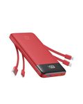 Charmast 20000mAh Portable Charger with 4 Built-in Cables & 6 Outputs, 20W Power Bank Fast Charging - USB C External Battery Pack for iPhone 16 15 14, Android, iPad, Tablet & More (Travel Essential)