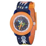 Vicloon Kids Watch，Analogue Quartz Watch Cute Universe Watch Wrist Watches Waterproof with Textile Strap Watches for Boys Grils Orange