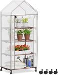 Amopatio Mini 4-Tier Greenhouse wit