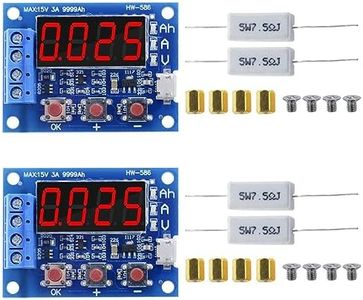 WWZMDiB 2Pcs ZB2L3 Battery Capacity Tester Discharge Type 1.2-12V External Load Capacity of The Battery and Other Tests 18650 Tools