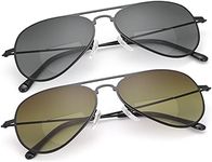 2 Pairs Aviator Nearly Invisible Li