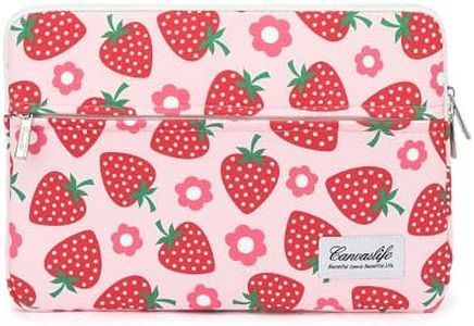 Canvaslife Patten Laptop Sleeve 14 inch 14.0 inch Laptop case Bag (Strawberry)