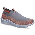 PARAGON PUK3504GS Men's Grey Sports Shoes | Stylish Design, Comfortable Cushioned Insole and Sturdy Grip | Ideal for Daily Runs, Walking, Gym and Sports