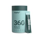 Supply6 360 Ultimate Health Powder for Women & Men | Daily supplement with 63+Vitamins, Minerals, Probiotics, and Superfoods | Daily Greens | Gut Health supplement, Energy, Immunity (15 Servings)