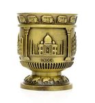 Skywalk Souvenir Taj Mahal India Shot Glass,Metal Souvenir Cup,Perfect Souvenir For Home,Gifts And Travel (Green Color), 90 ML