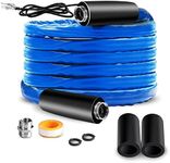 Dexepe 15 FT Upgraded RV Heated Water Hose with Storage Bag 5/8 Inch Inner Diameter with Energy Saving Thermostat Withstand Temperatures Down to -40°F for RV/Camper/Home/Garden