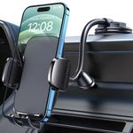 BIPOPIBO Car Phone Holder [Flexible Gooseneck Long Arm] Phone Mount for Car Holder Windshield [Washable Strong Suction Cup] Cell Phone Holder Car Mount for All iPhone Android Smartphone