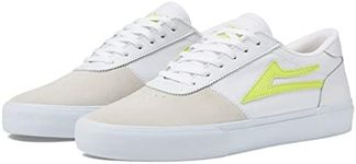 Lakai Manchester White/Neon Suede 9 D (M)