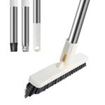 MEIBEI Hard Bristle Crevice Cleaning Brush, Grout Brush,Stiff V Shape Brush,Shower Floor Scrubber for Cleaning, Tile Scrub Brush with Stiff Bristles