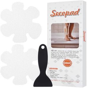 Secopad 24PCS Snowflake Non Slip Bathtub Stickers with Scraper, White