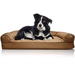 Furhaven Pet Dog Bed | Orthopedic Quilted Sofa-Style Couch Pet Bed for Dogs & Cats, Toasted Brown, Large, Quilted Toasted Brown, 3. Large (45401013BX)