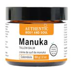 Certified Organic Tallow Cream - Manuka: Tallow and Honey Skin Cream, Face and Body Moisturizer for Sensitive Skin, All Purpose Moisturizer for Daily Deep Hydration, Canadian Beef Tallow (Certified Grassfed/Finished by AGW) by Formulated by Authentic Body And Soul (Manuka 2oz)